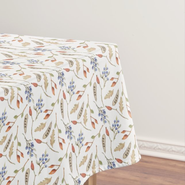Fall Erntedank Blätter & Berries Muster Tischdecke (Beispiel)