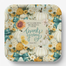 Fall Erntedank Country Style Paperplate
