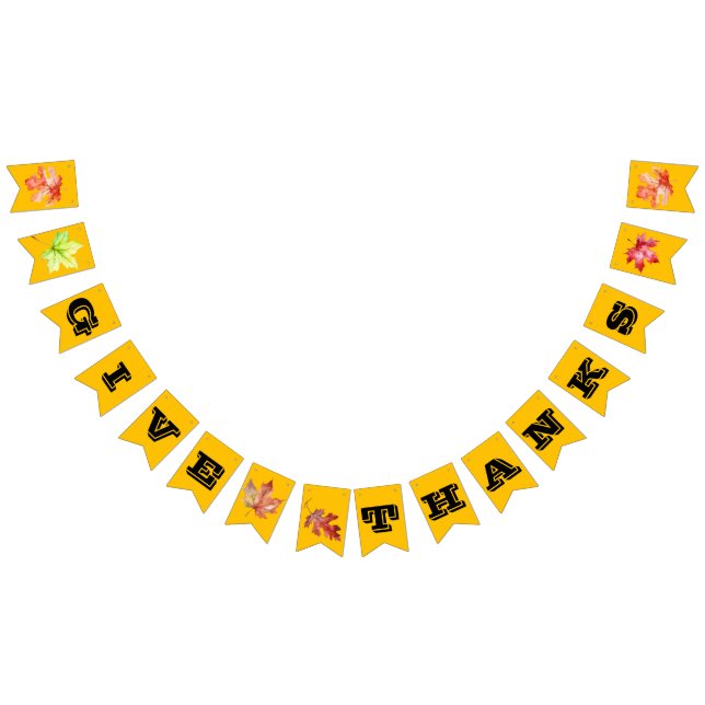 Fall/Erntedank "Danke geben" Wimpelkette (Alle)