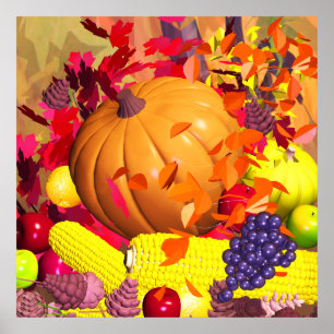 Fall Erntedank Harvest Poster