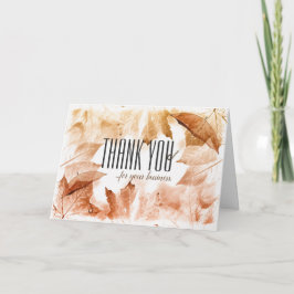 Fall Erntedank Vielen Dank Cards Business Karte