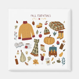 Fall Essentials Digital Zeichnend Magnet