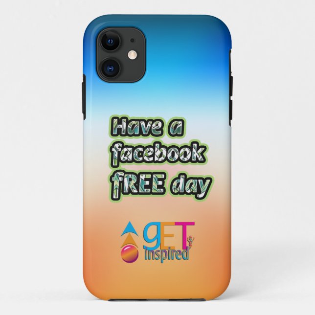 Fall "Facebook Free Day Case-Mate iPhone" iPhone Hülle (Rückseite)