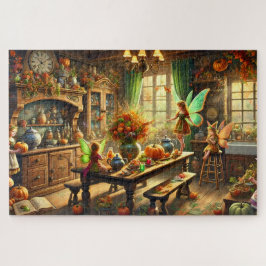 Fall Fairies Bezaubernde Küche Ansammlung Puzzle