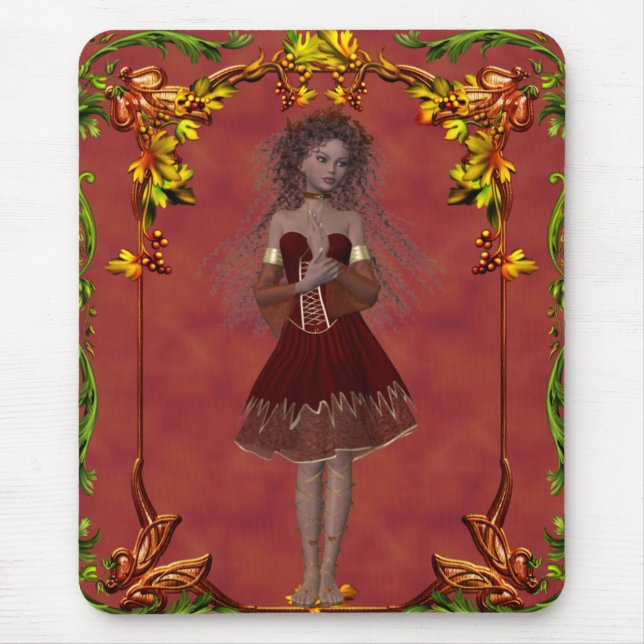Fall Fairy Design 2 - Fantasy Mousepad (Vorne)