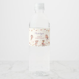 Fall Fairy Girl Geburtstag Wasser Flaschen Labels