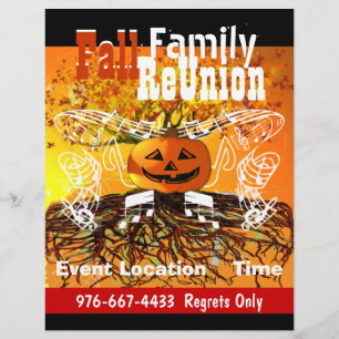Fall Family Wiedersehen Halloween Event Flyer