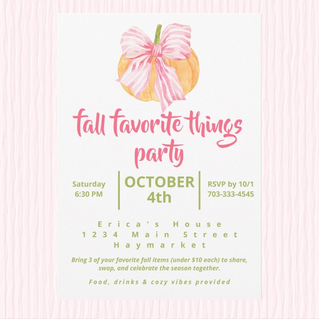 Fall Favorite Things Party Coquette Pumpkin (Von Creator hochgeladen)