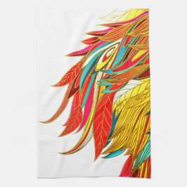 Fall Feather abstrakte Kunst Geschirrtuch