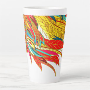 Fall Feather abstrakte Kunst Milchtasse