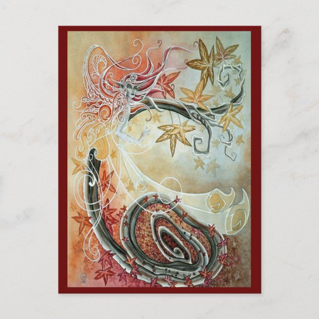 Fall-Fee Postkarte (Vorderseite)