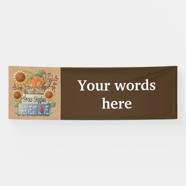 Fall-Festivalstand oder Zeltfahne Banner (Horizontal)