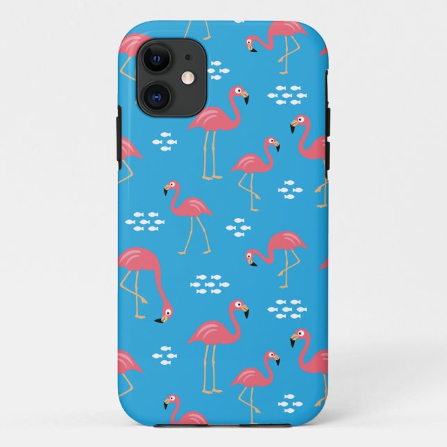 Fall Flamingo Case-Mate iPhone Hülle (Rückseite)