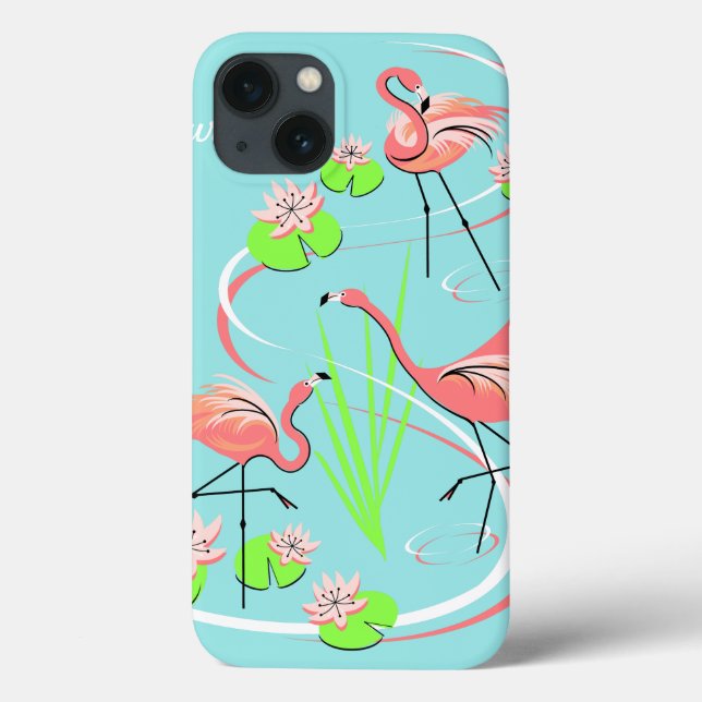 Fall Flamingo Fandango Trio Name iPad Case-Mate iPhone Hülle (Rückseite)