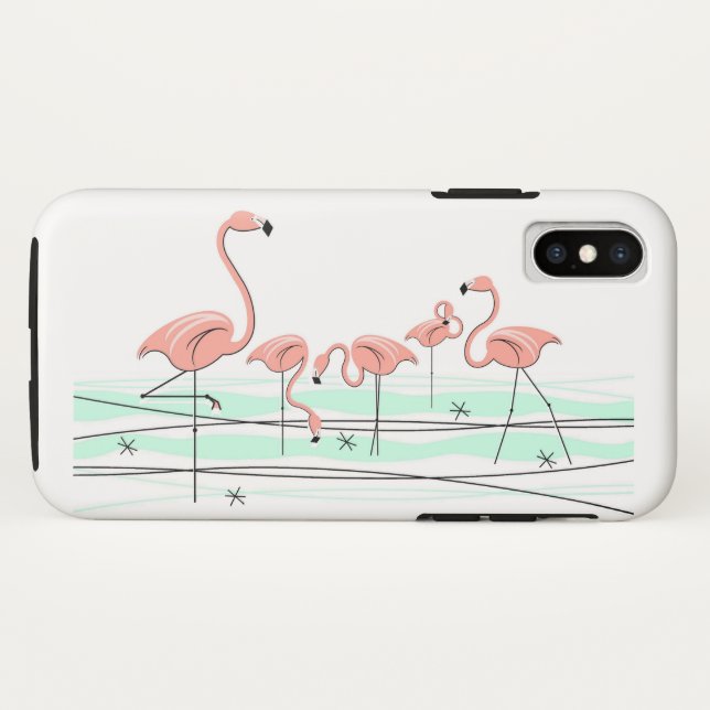 Fall Flamingo Ocean Group iPhone Case-Mate iPhone Hülle (Rückseite (Horizontal))