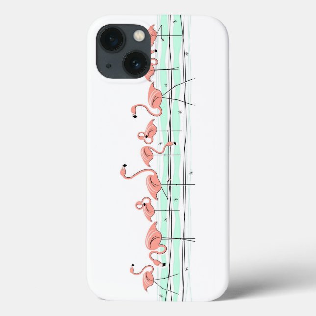 Fall Flamingo Ocean Line iPad Case-Mate iPhone Hülle (Rückseite)