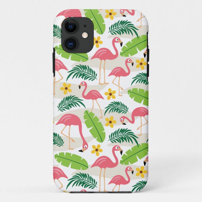 Fall Flamingos im Paradise Case-Mate iPhone Hülle (Rückseite)