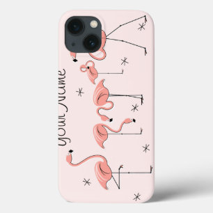 Fall Flamingos Pink Group "Name" iPad Mini Case-Mate iPhone Hülle