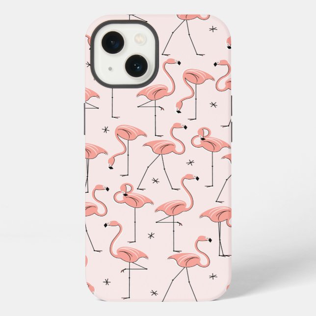 Fall Flamingos Pink iPad Mini iPhone Hülle (Rückseite)