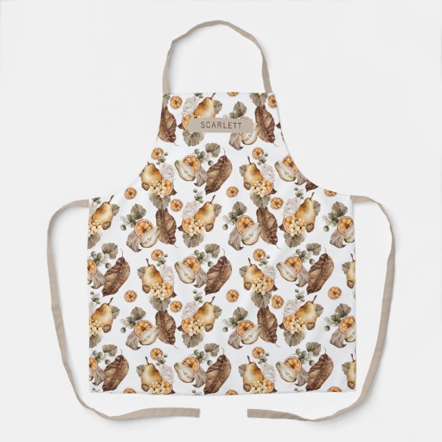 Fall Floral All-over Print-Schürze Schürze (Vorderseite)