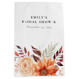 Fall Floral Boho Brautparty Mittlere Geschenktüte