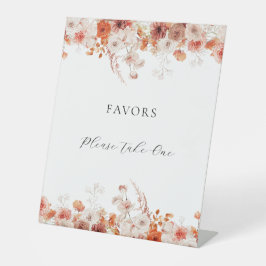 Fall Floral Brautparty Sockelschild