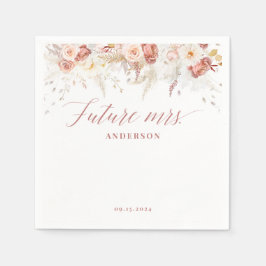 Fall Floral Bridal Shower Serviette