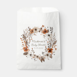 Fall Floral Cotgagecore Babydusche Geschenktütchen