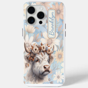 Fall Floral Highland Cow Case-Mate iPhone Hülle
