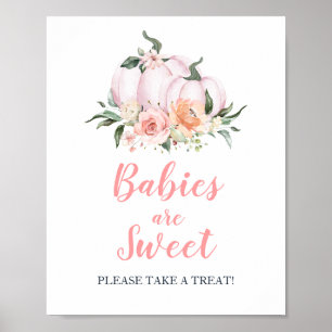 Fall Floral Little Pumpkin Babies sind süß Poster