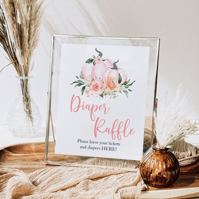 Fall Floral Little Pumpkin Dusche Windelwanne Raff Poster (Von Creator hochgeladen)