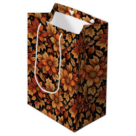Fall Floral Mittlere Geschenktüte