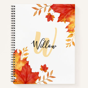Fall Floral Notizbuch