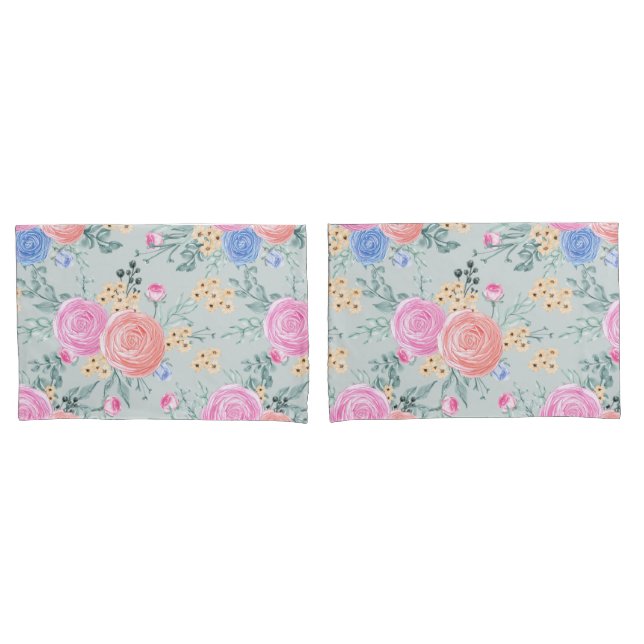 Fall Floral Pillow Kissenbezug (Vorderseite-Set)