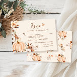 Fall Floral Pumpkin Wedding RSVP Karte<br><div class="desc">Der Herbst ist in der Luft! Mit unserer atemberaubenden Fall Floral Pumpkin Wedding RSVP Card fangen Sie die Essenz des Herbstes ein. Dieses Aquarellbild vermischt die Wärme des Herbstes mit dem gemütlichen Charme der Kürbis,  perfekt für Ihre nächsten Nuptials.</div>