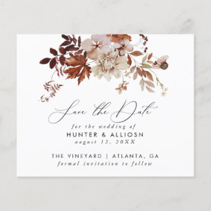 Fall Floral Save the Date