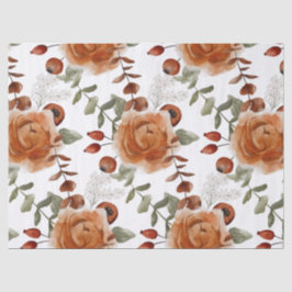 Fall Floral Tissue Paper Seidenpapier