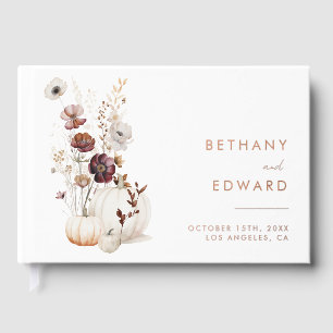 Fall Floral Wedding Gästebuch