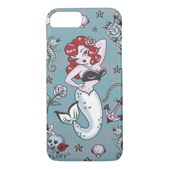 Fall Fluff Molly Mermaid iPhone 7 Case-Mate iPhone Hülle (Rückseite)