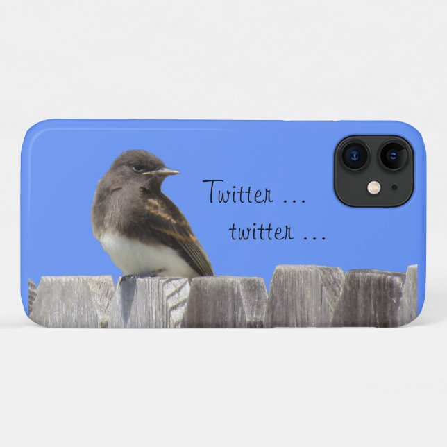 Fall: Flycatcher auf Zaun Case-Mate iPhone Hülle (Rückseite (Horizontal))