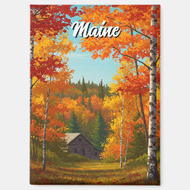 Fall Foilage Maintravel Magnet