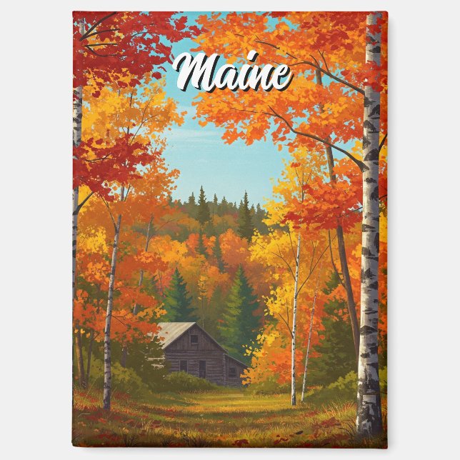 Fall Foilage Maintravel Magnet (Vorderseite)