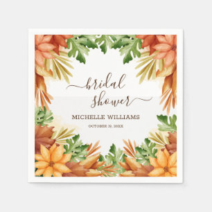 Fall Foliage Brautparty Cocktail Serviette