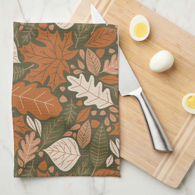 Fall Foliage Geschirrtuch (Viertel Falte)