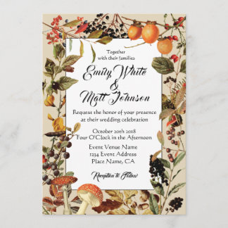 Fall Foliage Hochzeit Einladung