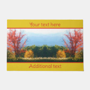 Fall Foliage Nature Foto Malerei Personalisiert Fußmatte