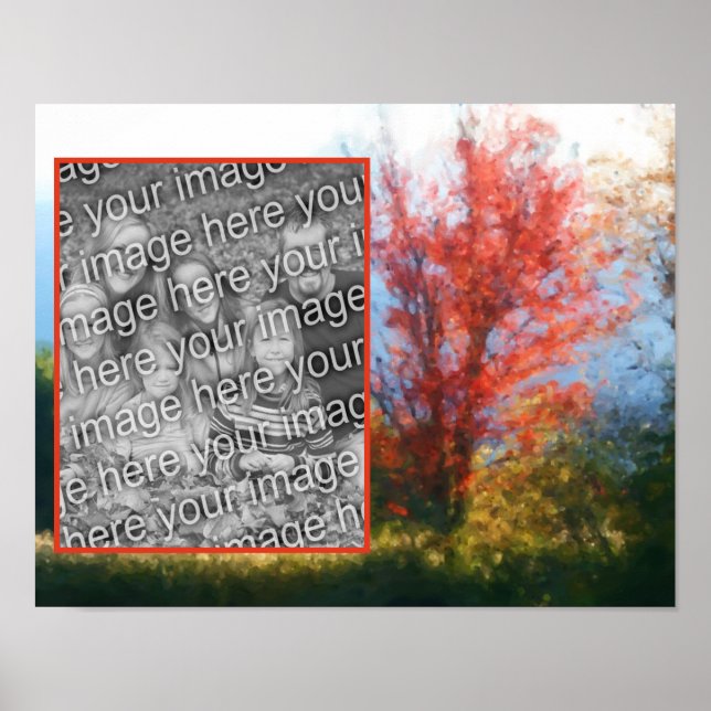 Fall Foliage Nature Malerei erstellen Sie Ihr eige Poster (Vorne)