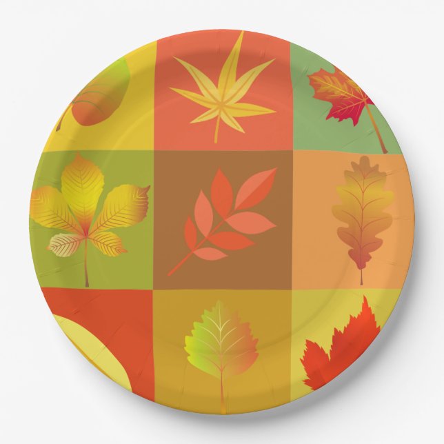 Fall Foliage Pappteller (Vorderseite)