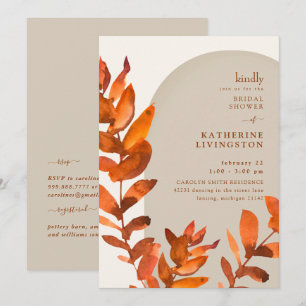 Fall Foliage Vibrance Brautparty Einladung