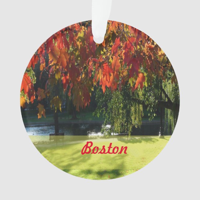 Fall Foliage von Boston Ornament (Vorderseite)